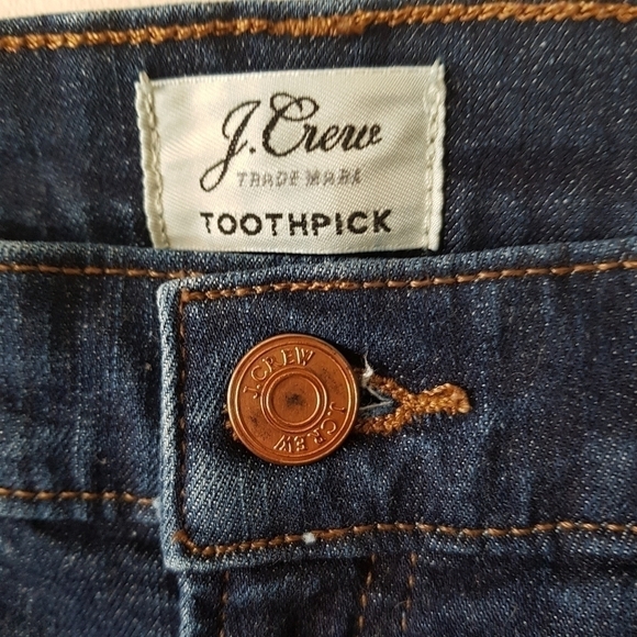 J Crew Toothpick Skinny Blue Jeans - Picture 10 of 13